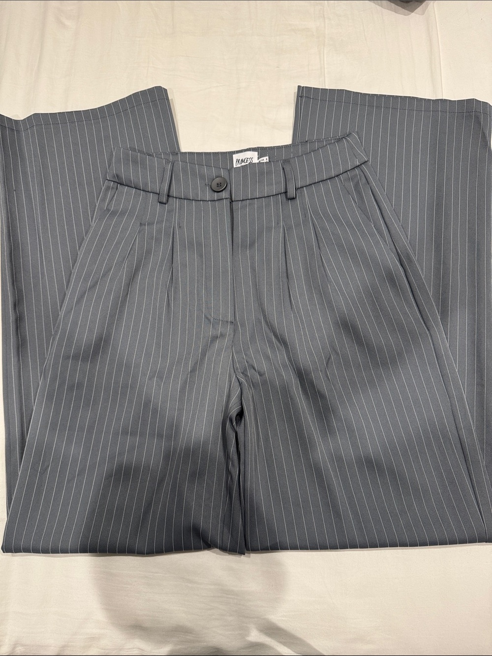 Princess Polly Gray Pinstripe Men's Dress Pants